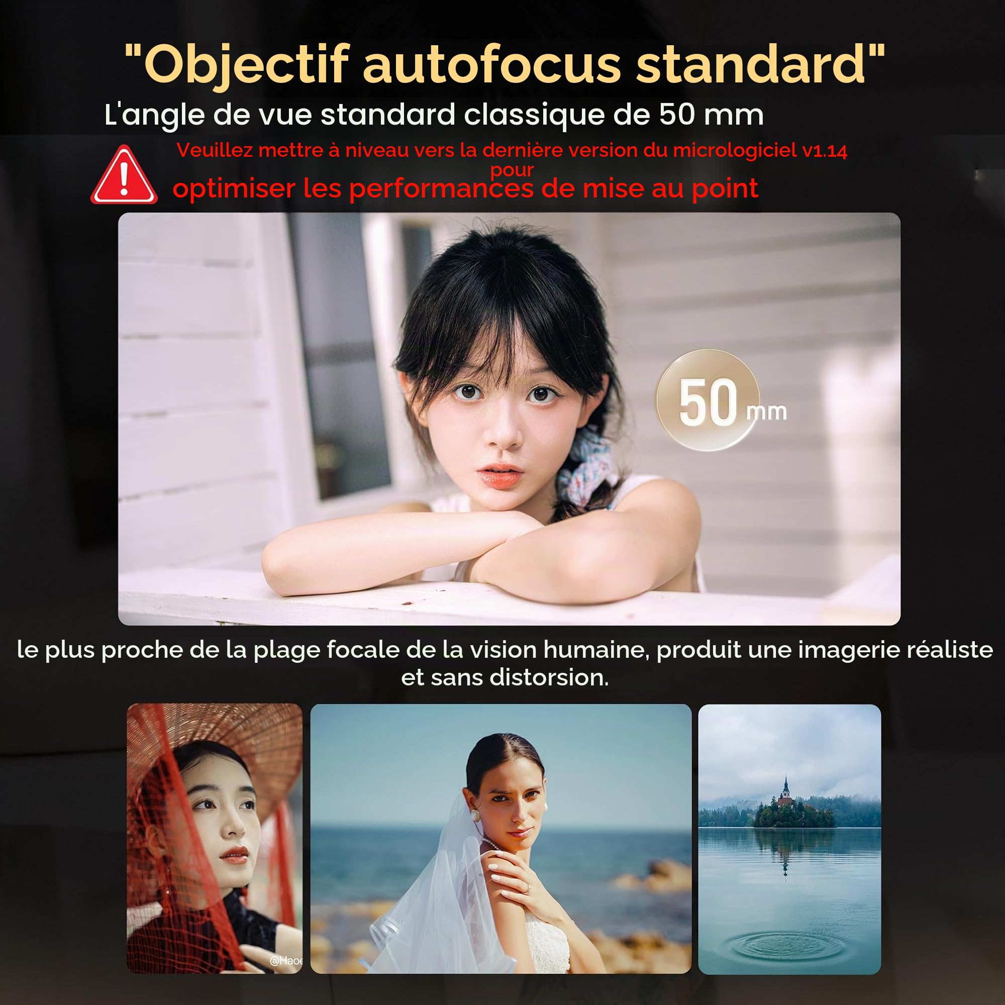 VILTROX Objectif AF 50 mm F1.4 Pro pour Sony FE Full Frame Auto Focus Prime Lens