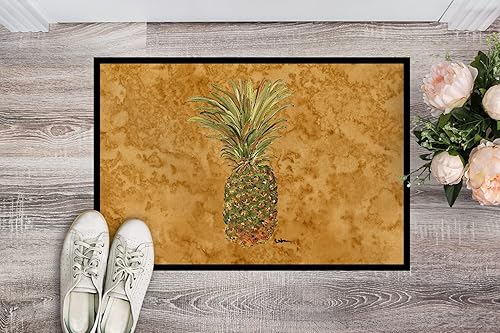 Miniatura 2 de Caroline's Treasures 8654MAT - Tapete de piña de 18 x 27 pulgadas, tapete para puerta delantera, para interiores y exteriores, para entrada,