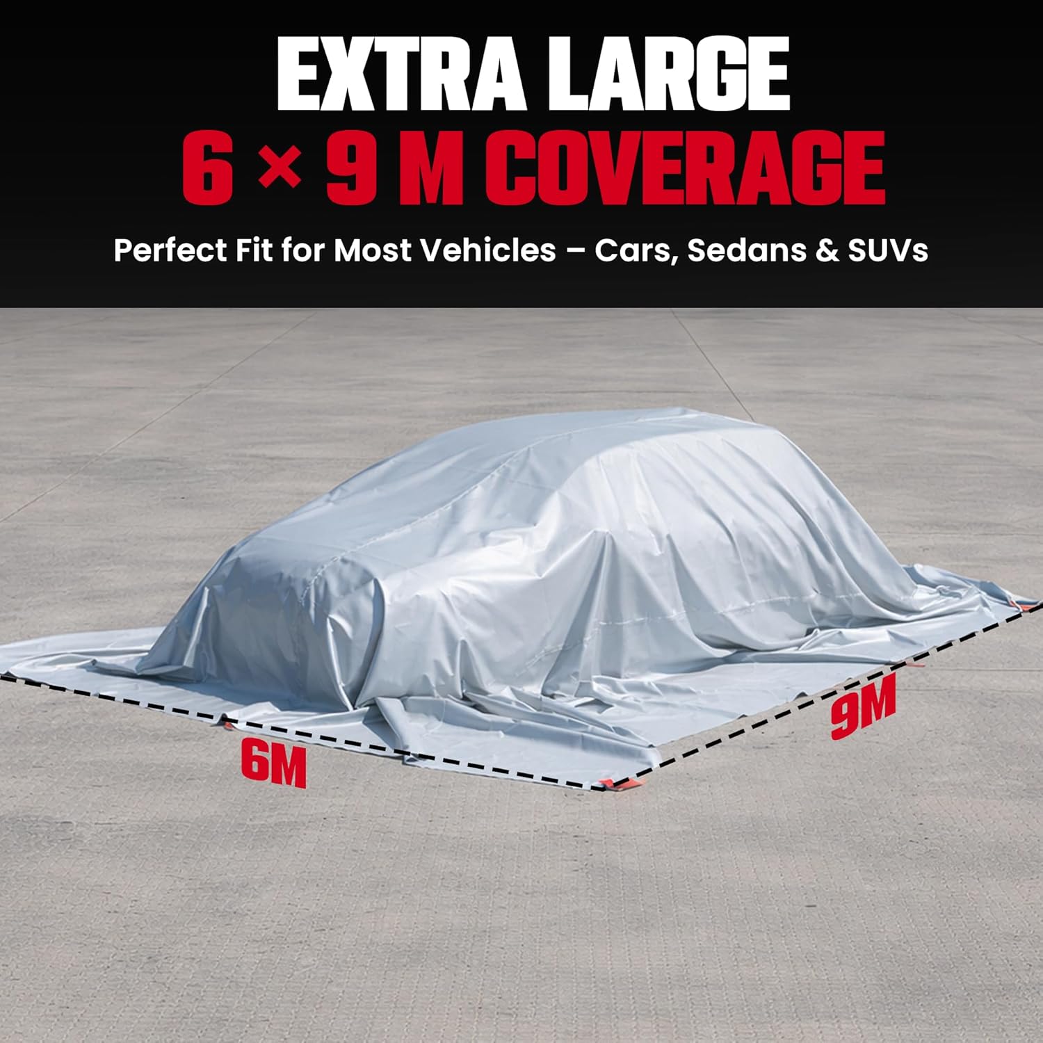 Extra Large Car Fire Blanket 20FT x 30FT, Heavy Duty Vehicle Fire Blanket for SUV Truck & EV, Lithium Battery Fire Containment for Garage & Parking