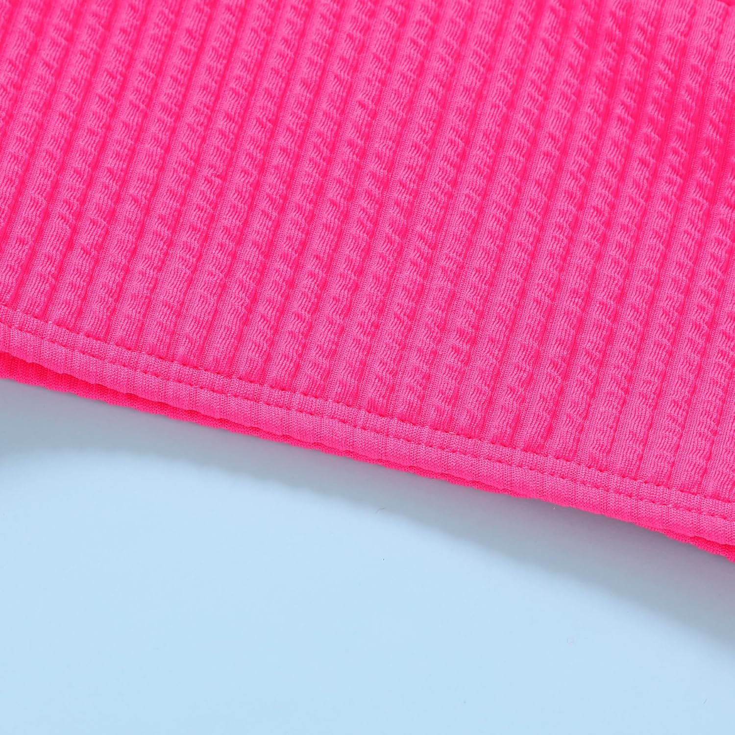 YOUNGER TREE Toddler Girls Two Pieces Swimsuit Color Block Stripe Swimwear Summer Beach Bathing Suit 18M-5T - Image 6