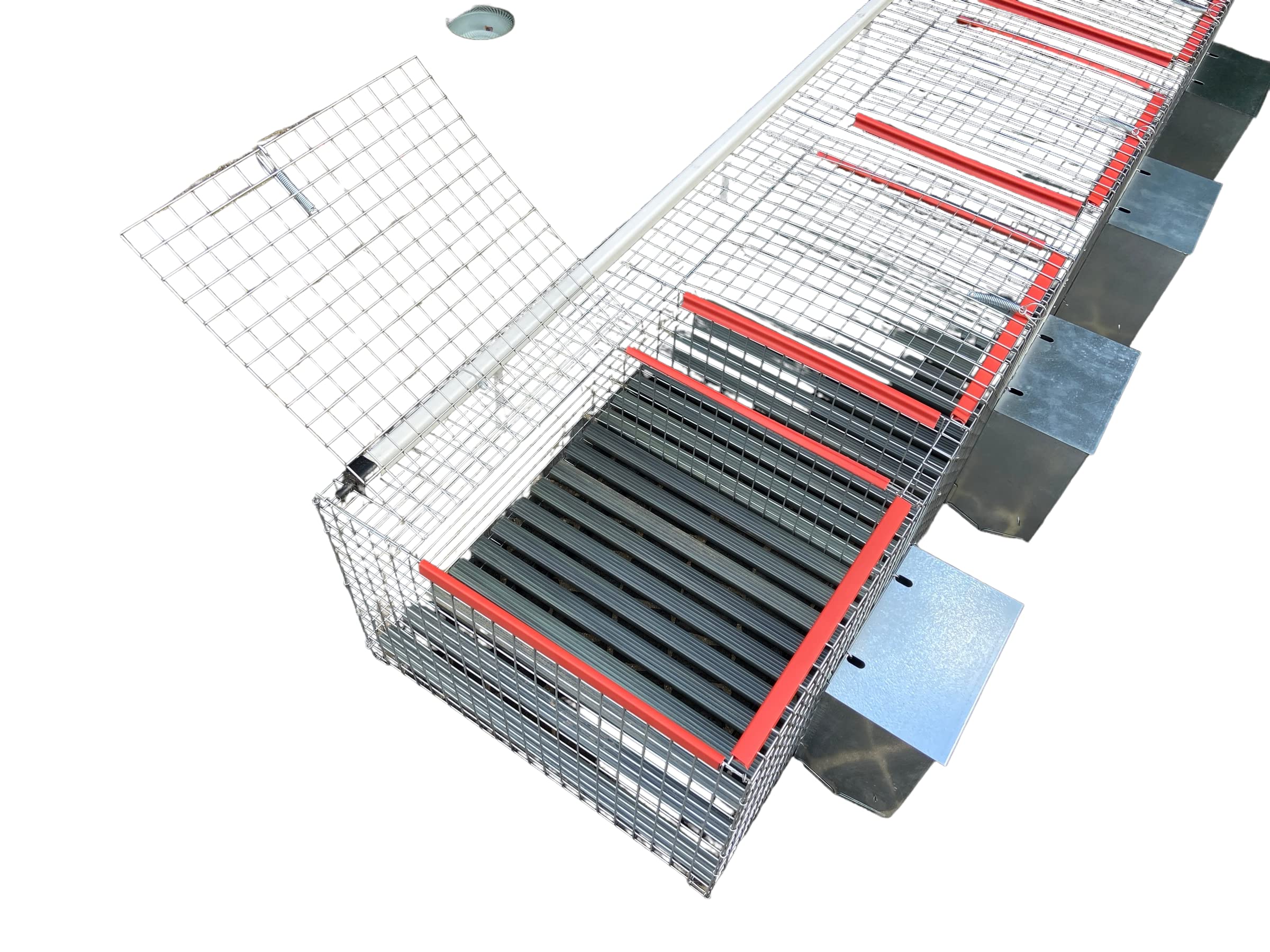 GABBIA PER CONIGLI FATTRICI 4 FORI CM 200X50X34H