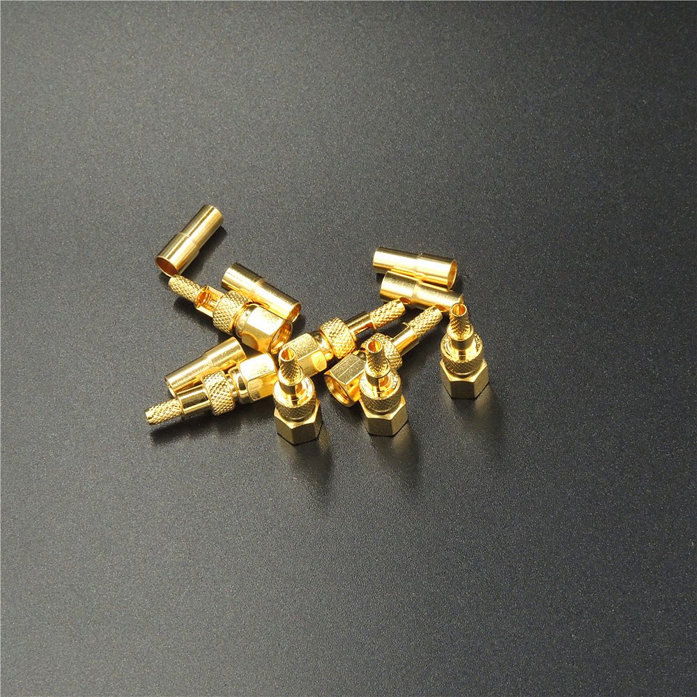 Wiring Connecting Terminals - 50pcs SMC Female Jack Straight Crimp Connector for RG174 RG179 RG316 RG188 Cable Adapter