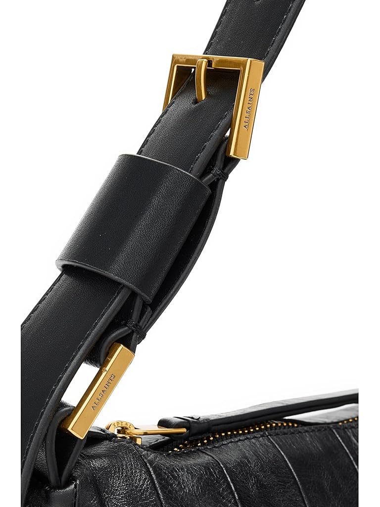 Black AllSaints Edbury Panel Shoulder