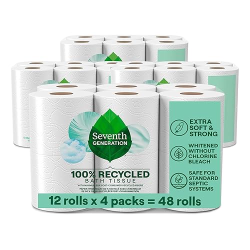 Seventh Generation Toilet Paper Recycled Bath Tissue 4-Pack 100% Recycled
