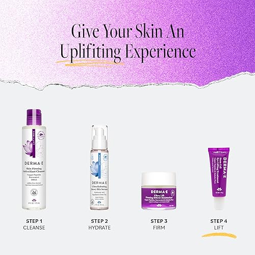 Miniatura 5 de Derma E Tratamiento de ojos con levantamiento de células madre, crema reafirmante y tensora para debajo de los ojos y párpados superiores -