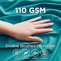 Vista 227 de Empyrean Charcoal Grey Extra Deep Pocket Fitted Sheet Full Size, Hotel Luxury Deep Pocket Full Size Fitted Sheet Only Easily Fits 18 to 24 Inch