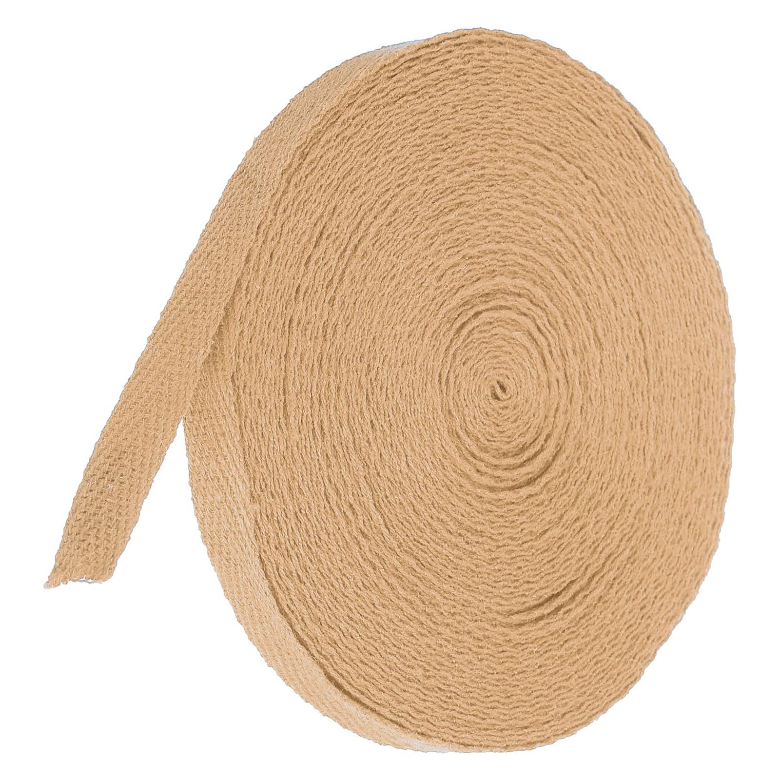 TA-VIGOR Cotton Twill Tape Ribbon 10mm x 10 Yards Herringbone Webbing Khaki