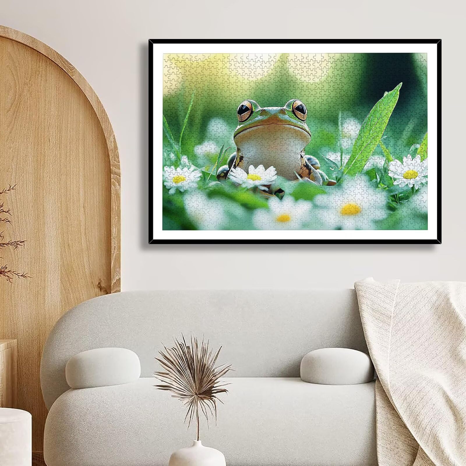 Puzzle 6000 Teile, Frosch Puzzle 6000 Teile Erwachsene, Klassische Puzzles Blume, Holzpuzzle Erwachsene, Puzzlespiele für Die Ganze Familie, Geschenke für Frauen, Geschenke für Männer, Wanddeko, -8819