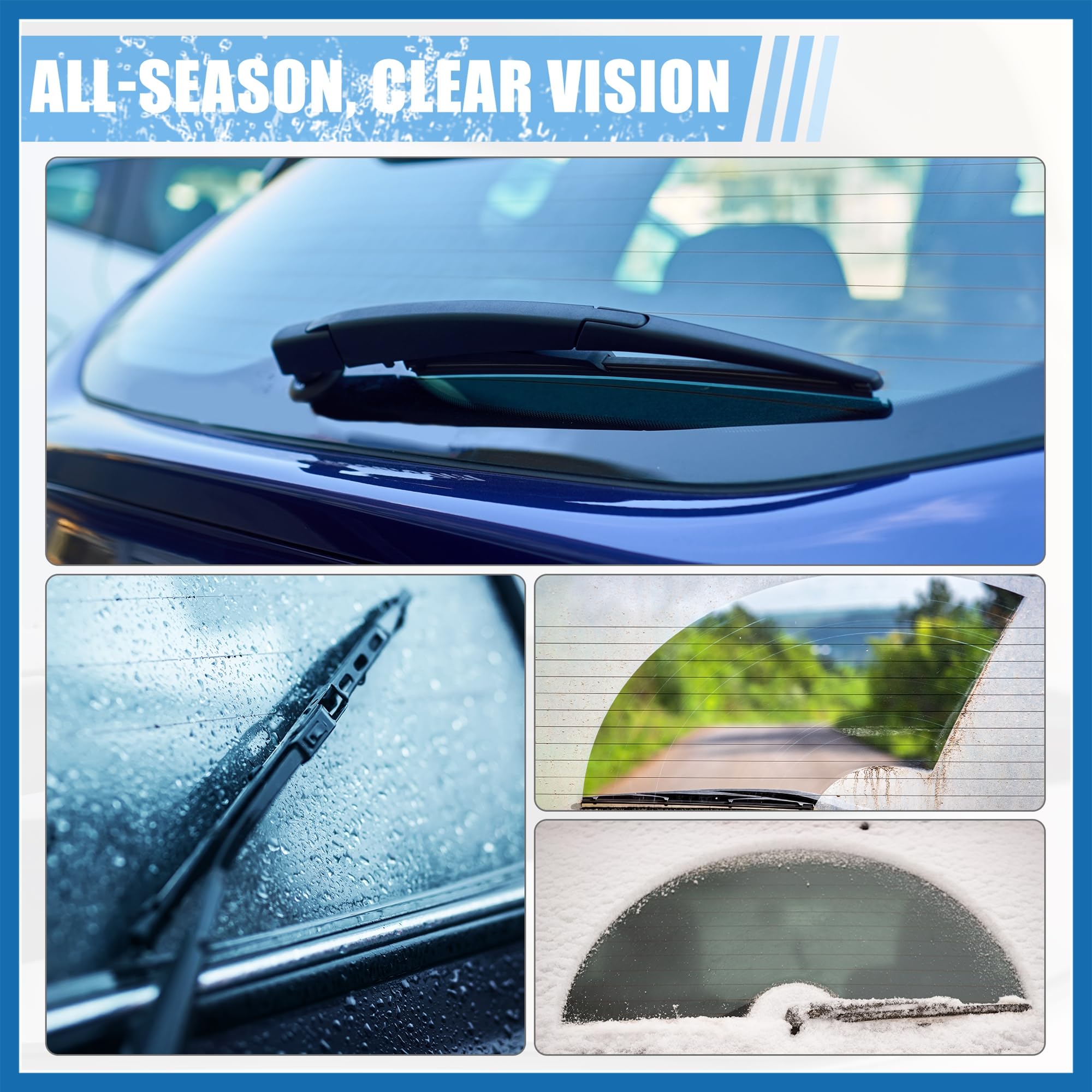 Suzuki SX4 Wiper Blade Set For All Year Model SX 4 Car Window Front Rear) Wiper I.468959095 Suzuki SX4 Wiper Blade Set For All Year Model SX 4 Car Window Front Rear) Wiper I.468959095