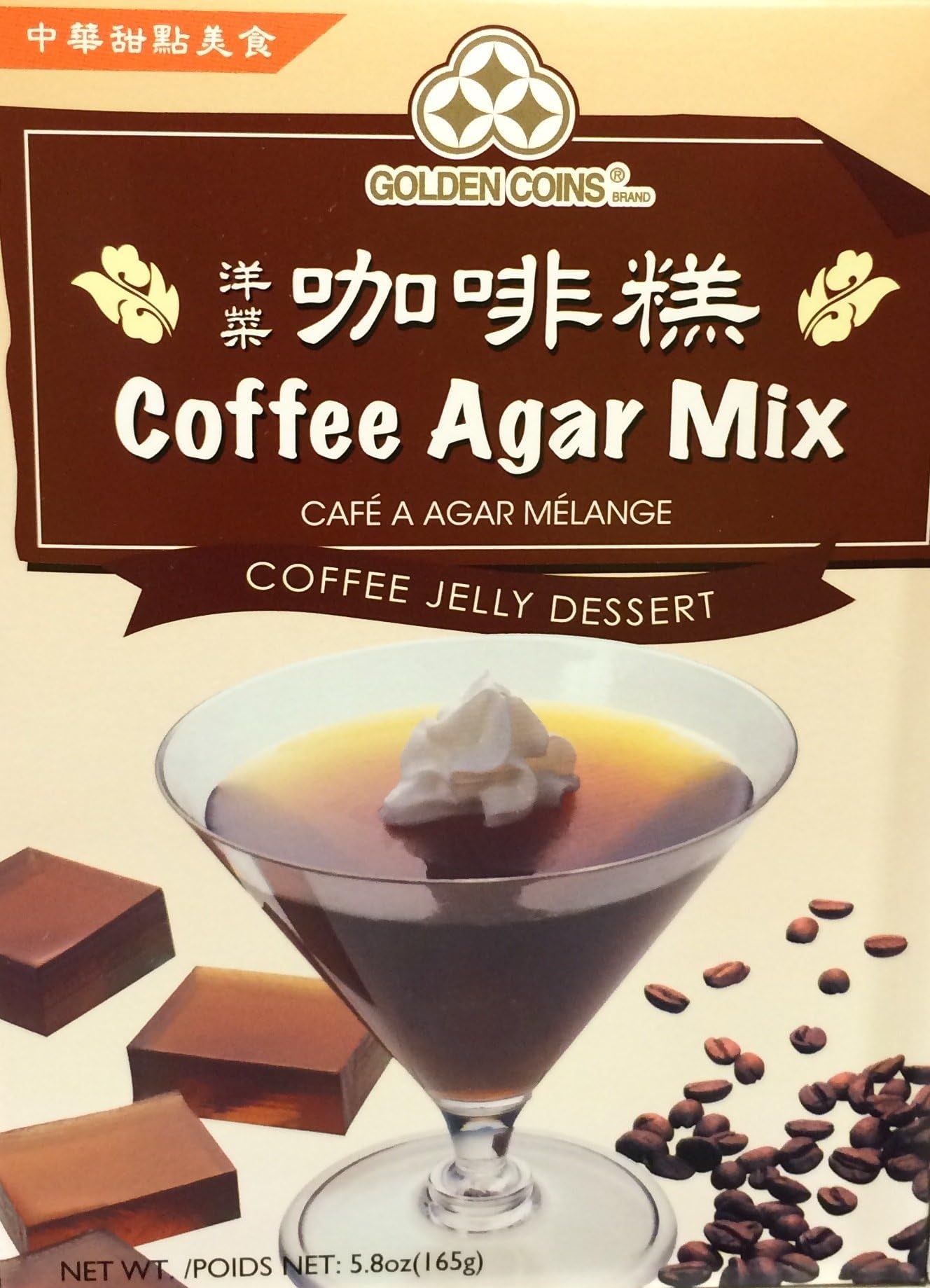 Oriental Gelatin Dessert (Coffee Agar Mix) - 5.8oz (Pack of 6)