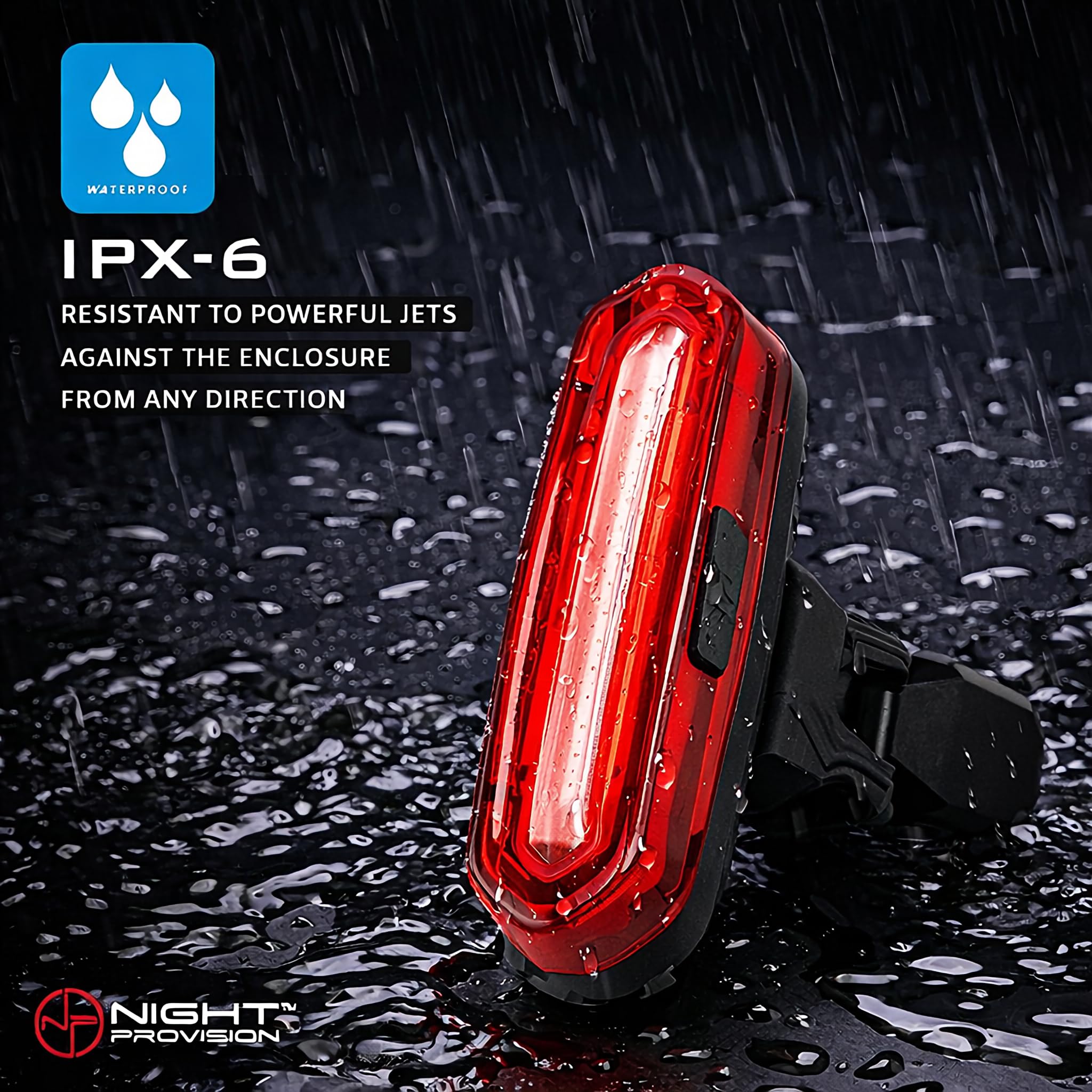 DUO-120 Lot de 2 Phares LED Clignotants Accessoires Vélo USB pour Vélo de Route, VTT, BMX (DUO-120 – Rouge/blanc)