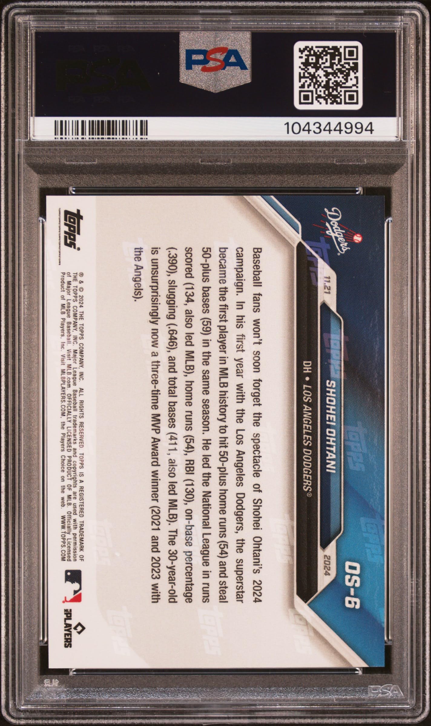Amazon.com: Shohei Ohtani 2024 Topps Now Offseason MVP Baseball 