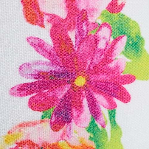 Miniatura 4 de Juego de 2 bolsas reutilizables personalizadas con monograma para mujer, diseño floral (29 pulgadas)