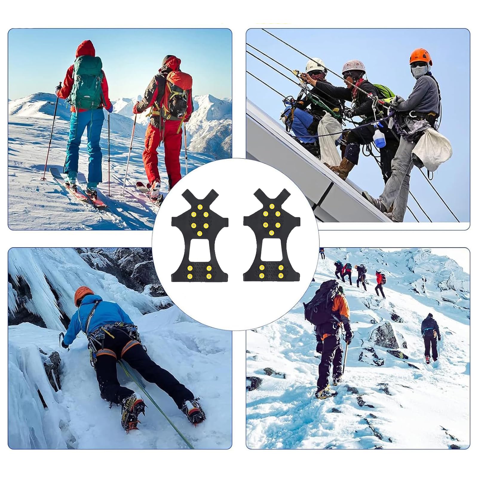 Ramponi Antiscivolo Taglia L, Trazione Antiscivolo Scarpe, Ice