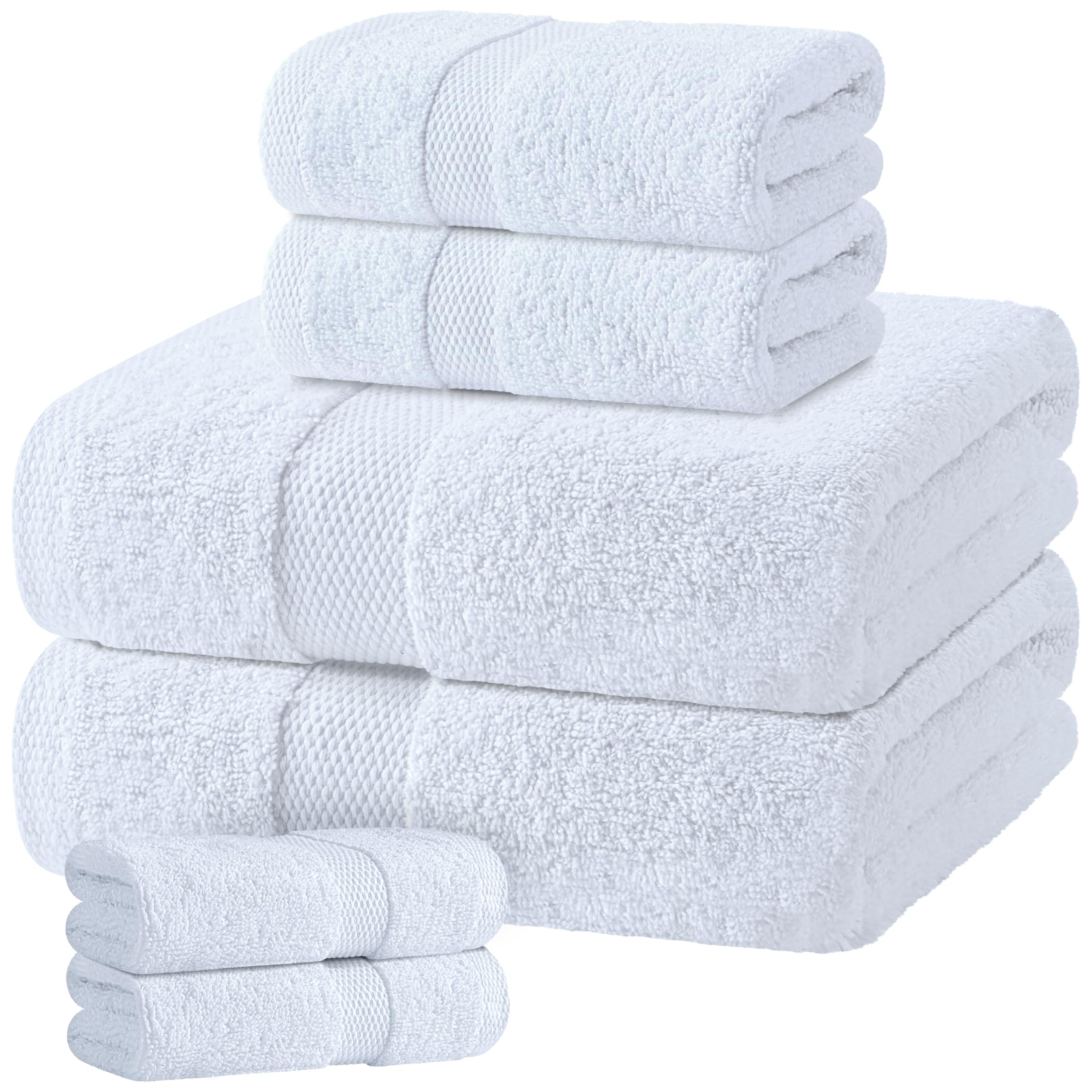 White Classic 6-Piece Towel Set