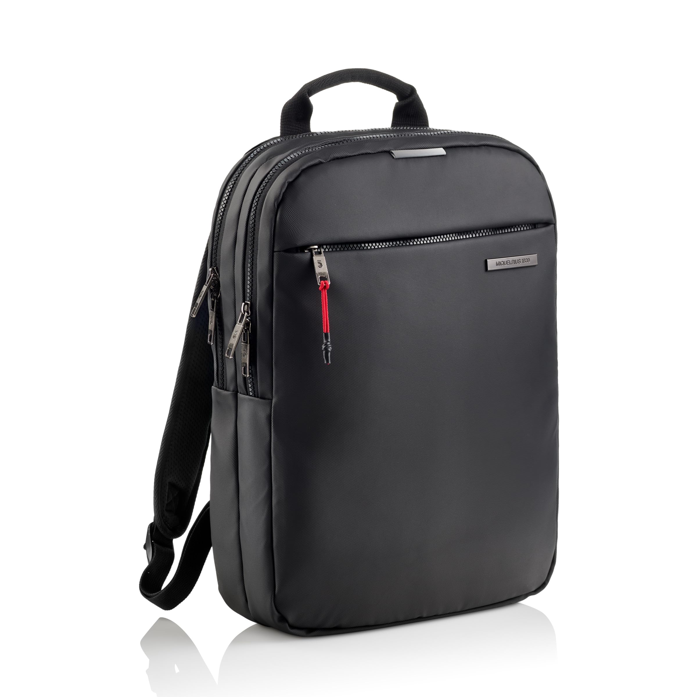 Miquelrius - Zaino per computer da 13 l, tasca antifurto RFID, dettagli riflettenti, chiusura di sicurezza, adattabile trolley, zaino portatile + tablet, idrorepellente