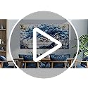 ERQINHUA Large Canvas Wall Decor For Living Room Wall Art For Bedroom Office Decor Blue Tree Wall Paintings Farmhouse Abstract Watercolour Pictures Artwork Home Decor Ready To Hang Posters 30"X60"