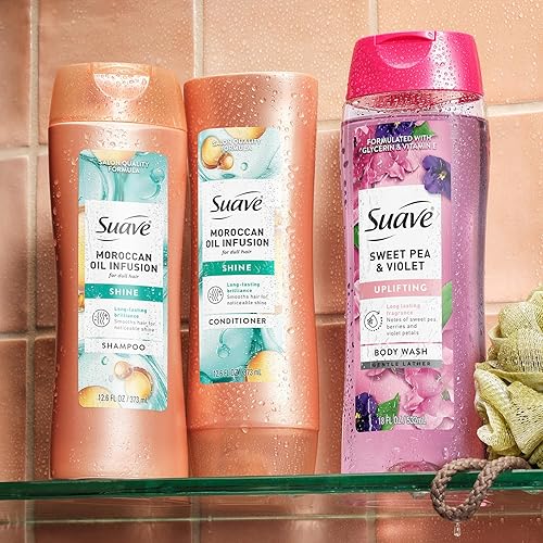 Miniatura 7 de Suave Champú Marroquí con Infusión de Aceite de 2 tamaños, limpiador diario suave para cabello suave y brillante