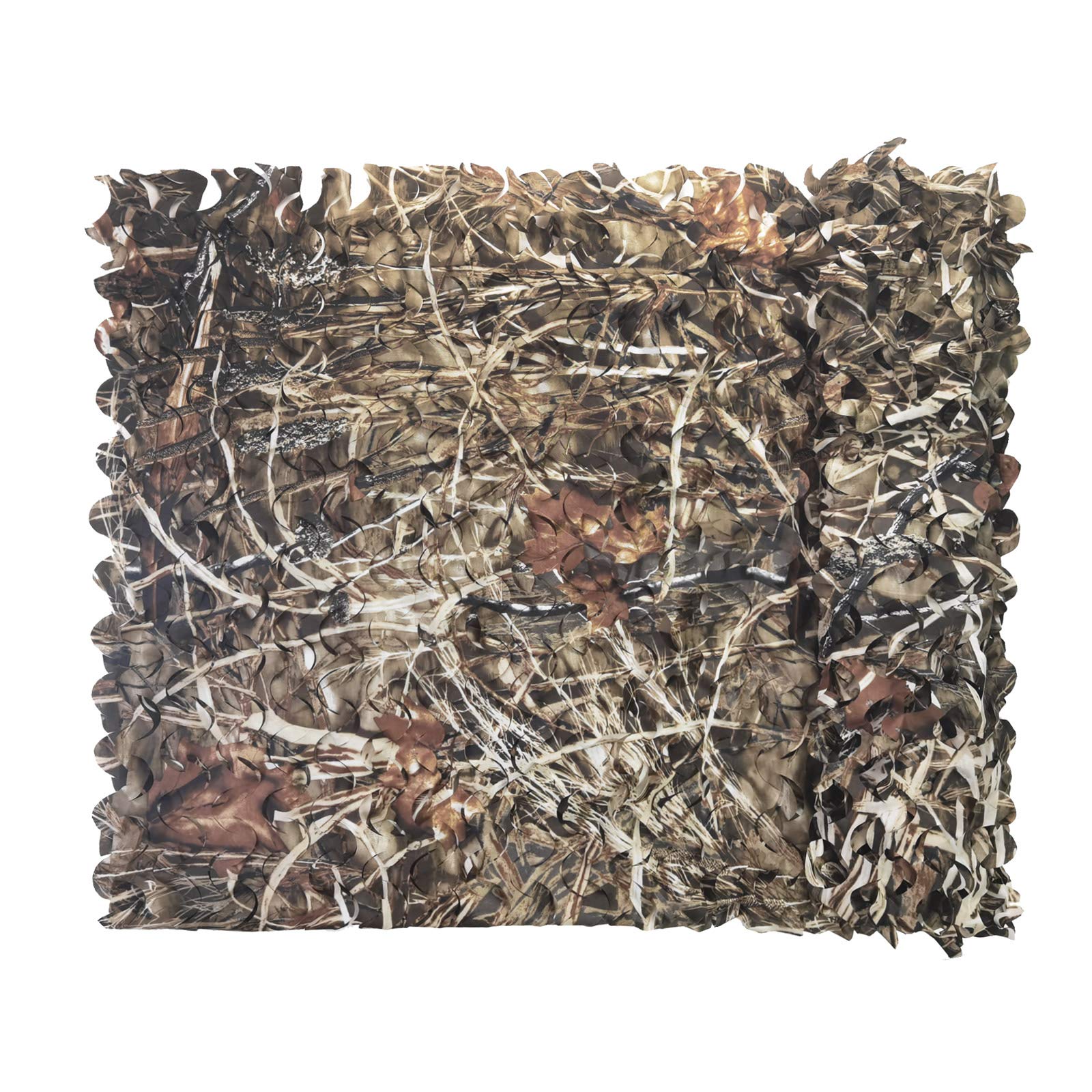 Senmortar Camo Netting, Camouflage Net Military Nets Bulk Roll Lightweight Durable Without Grid for Sunshade Decoration Hunting Blind Shooting