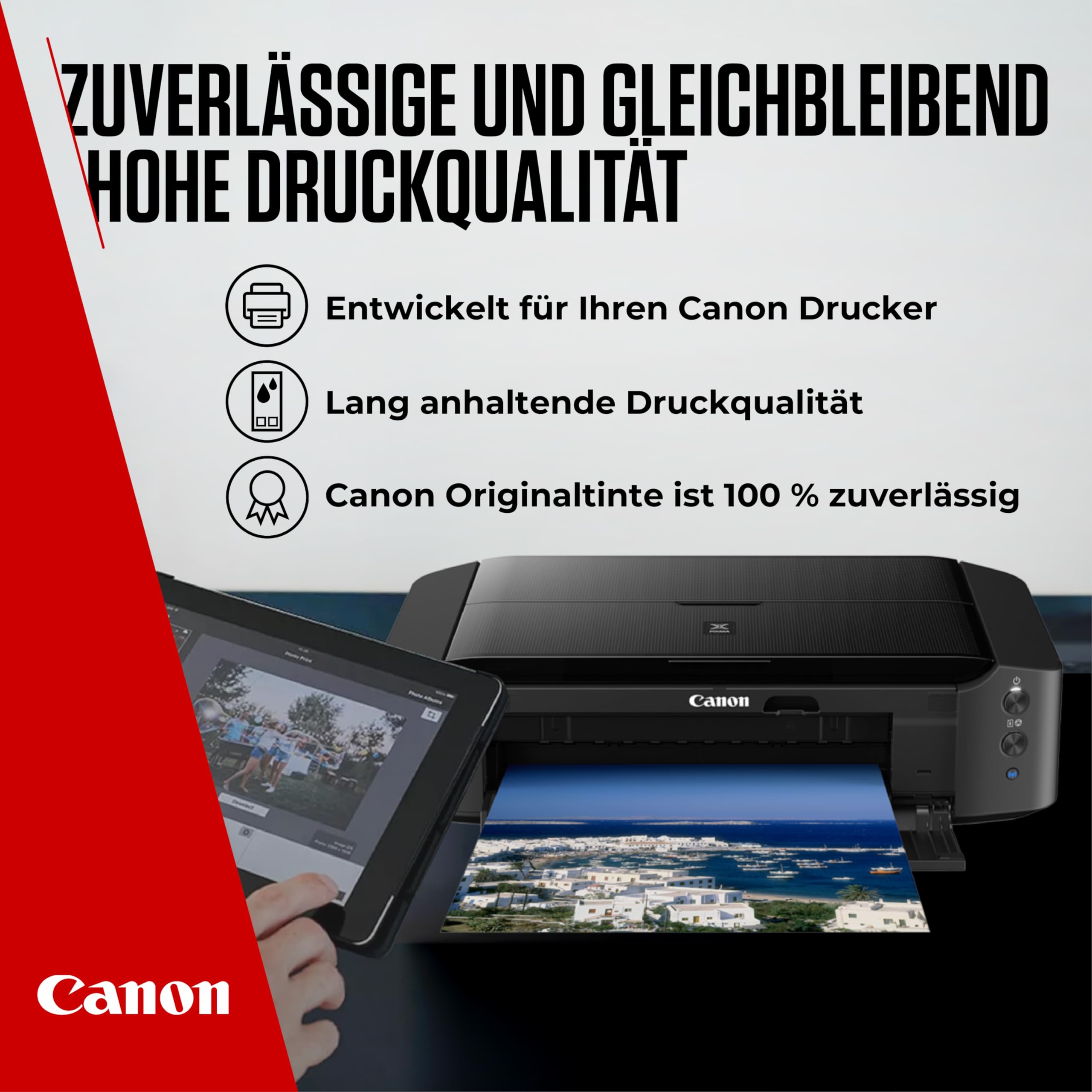 Canon PG-545/CL-546 Original Tintenpatronen 2er-Pack & 4x6 Fotopapier 50 Blatt für PIXMA TS3350 TS4550 TS3450 TS3150