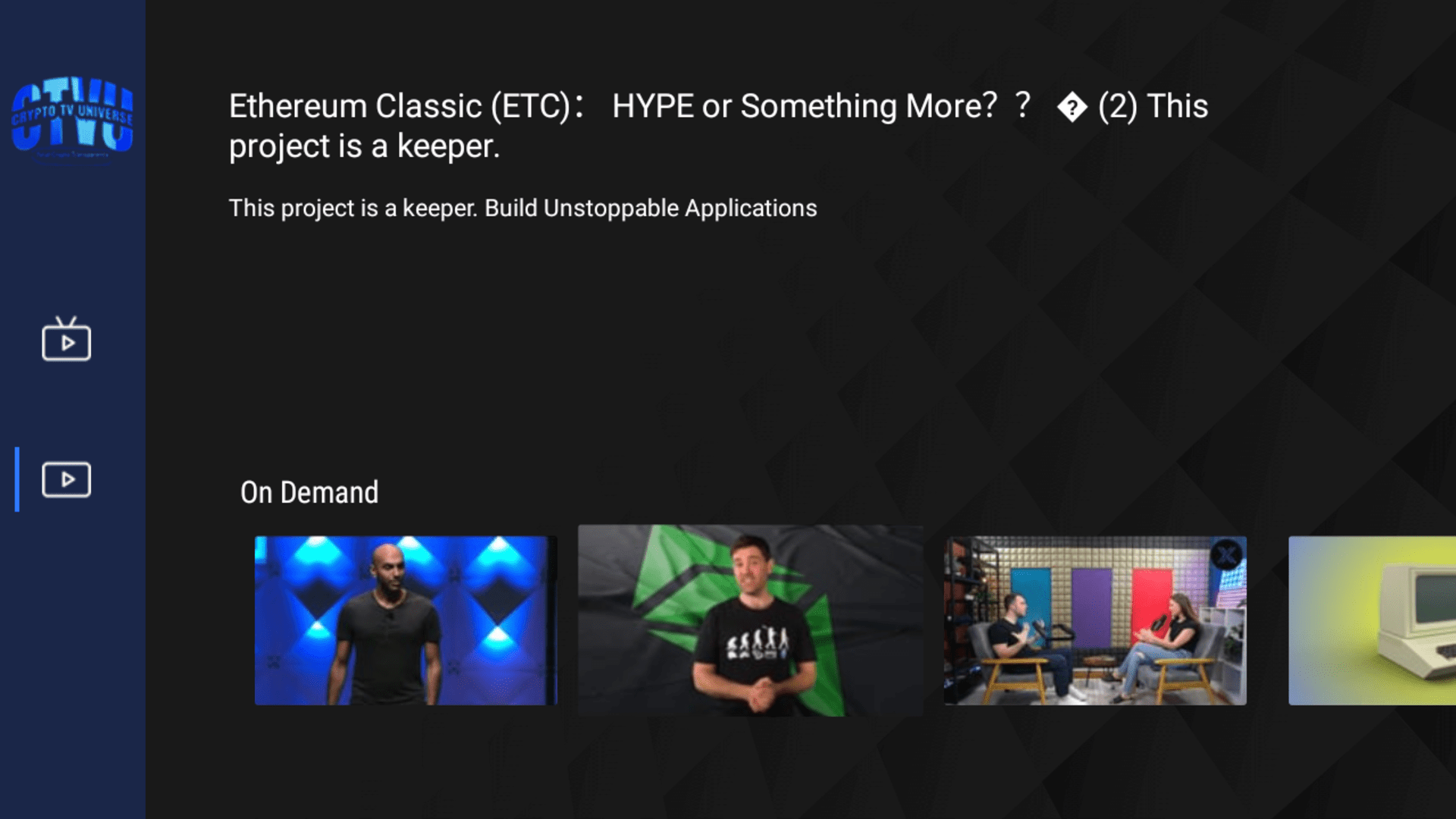 Crypto TV Universe - App on Amazon Appstore