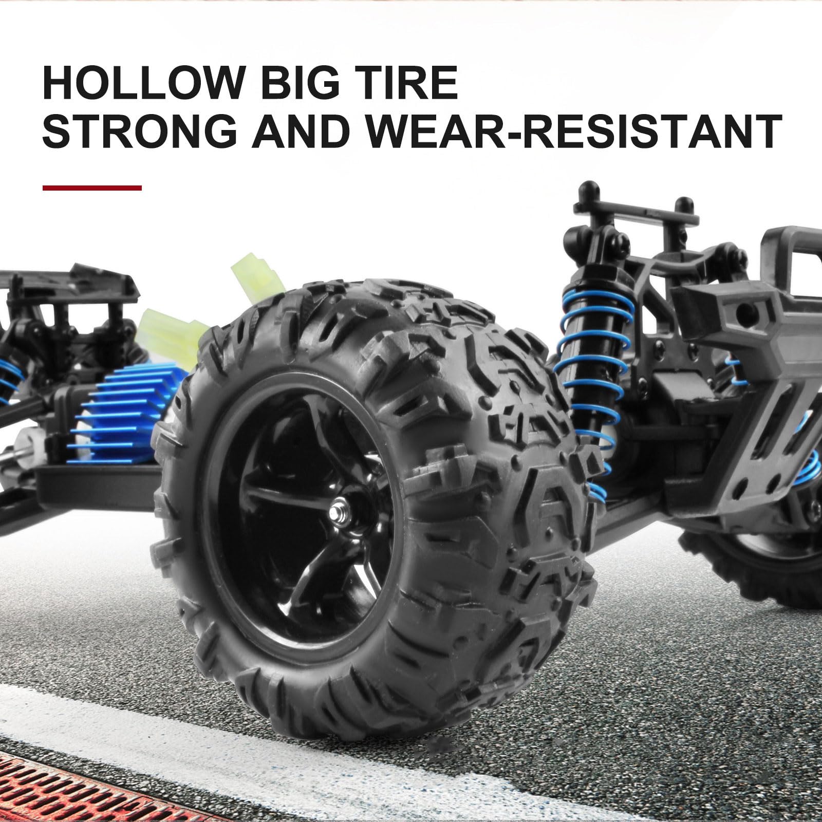 Skala 1:18 4wd High-speed Rc Buggy, 40km / H All-terrain Rc Climbing Vehicle Z Wodoodporną Karoserią, światłami Led I Gumowymi Oponami Odpornymi Na Zużycie (Yellow)