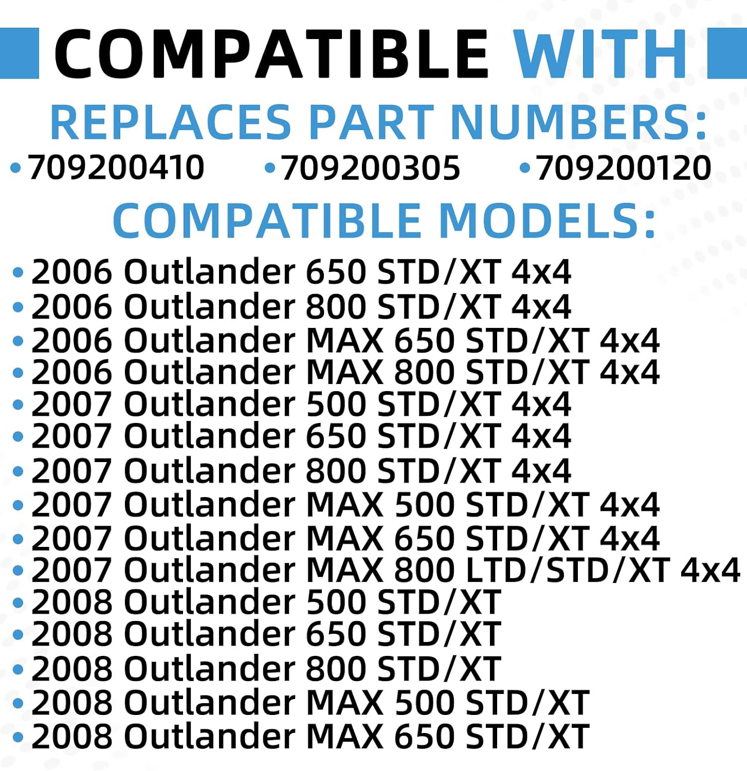 709200410 Upgraded Radiator Compatible with Can-Am Outlander 500 650 800 800R Max 4x4 STD XT EFI EFI XT 2006-2014