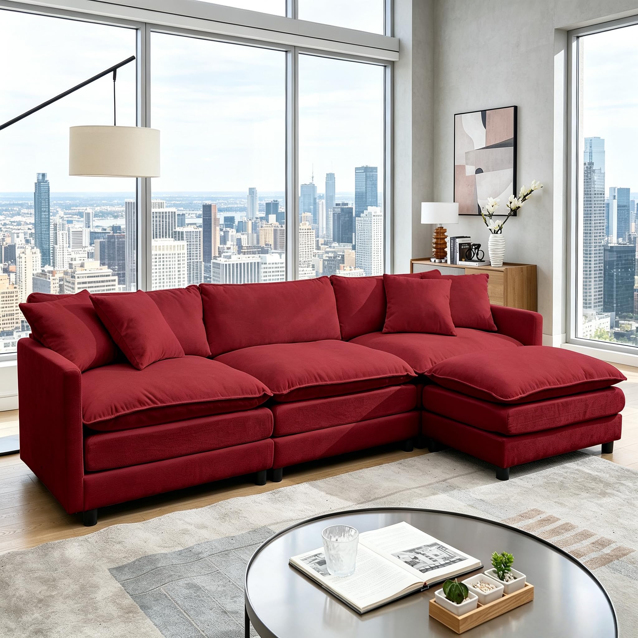 Best Red Couch Picks for 2026: Bold Living Rooms 4 PEIHONGET 108.27