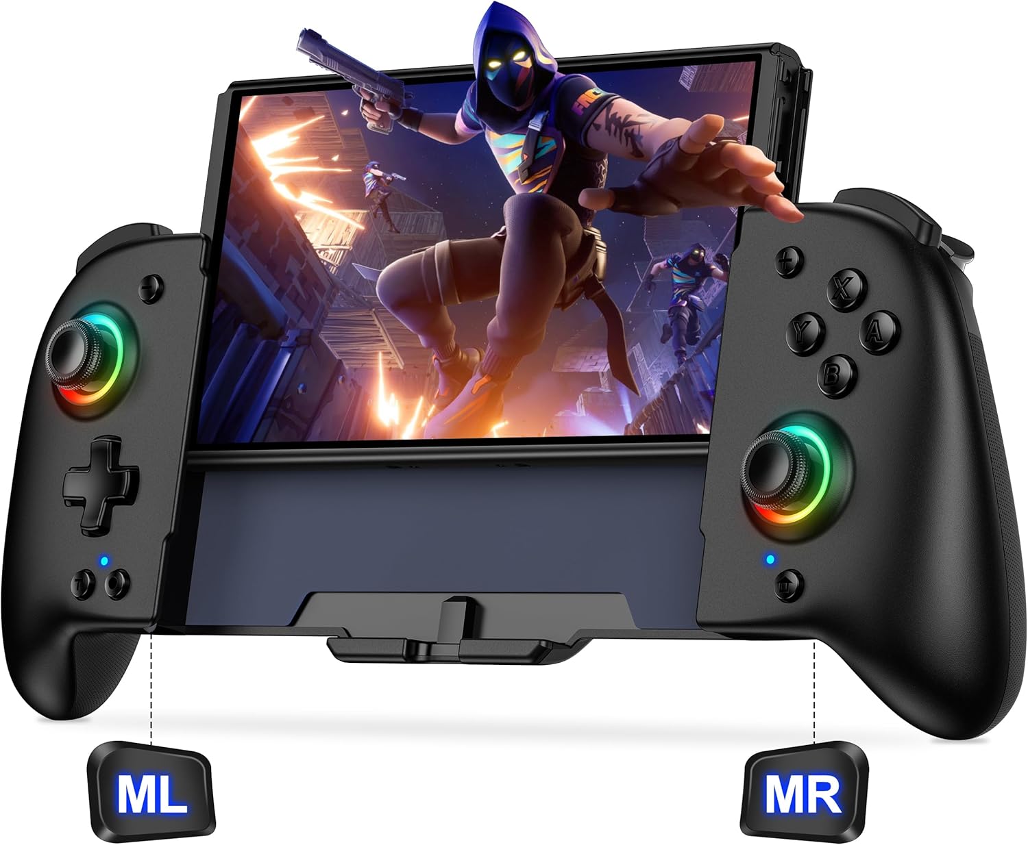 Switch Controller for Nintendo, Wireless Switch Pro Controller with Back Buttons, 1000mAh Pro Controller Switch with Programmable, Wake up, Vibration & Turbo Function for Switch/OLED Console(Black) Switch Controller for Nintendo, Wireless Switch Pro Controller with Back Buttons, 1000mAh Pro Controller Switch with Programmable, Wake up, Vibration & Turbo Function for Switch/OLED Console(Black)