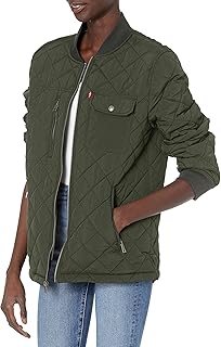 Levi's Women's Diamond Quilted Oversized Nylon Jacket
