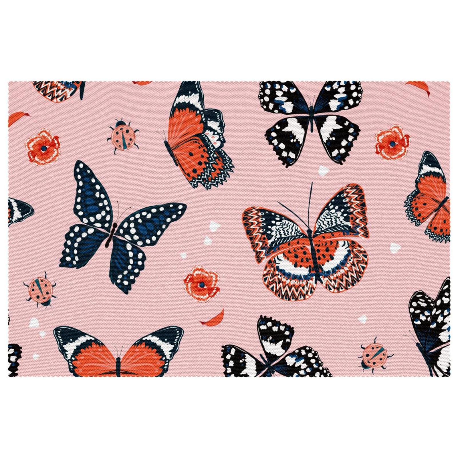 Sets de table papillon résistants à la chaleur et antidérapants pour salle à manger