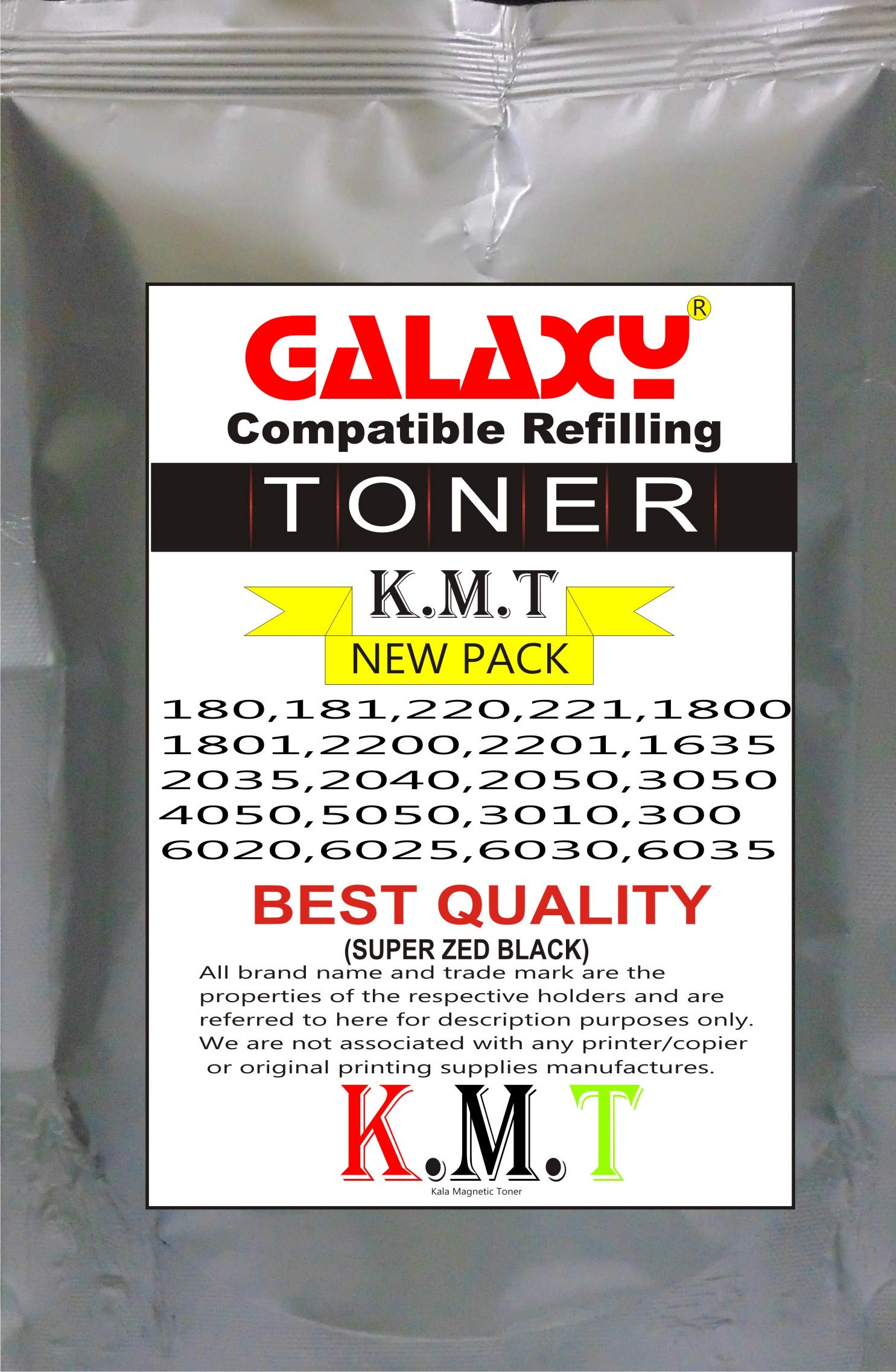 Sonico Compatible Z Black Toner K.M.T 1800,1801,2200,2201,6020,6025,3010,300i,1635,2035,2050,3050,4050 (500Gm)