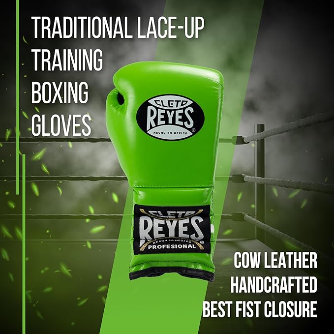 The Cleto Reyes E400 Family Professional Training Boxing Gloves with Tradicional Laces are designed for elite athletes and professional fighters who require maximum protection and durability during their training sessions. These gloves are handcrafted in Mexico by skilled artisans using high-quality leather and double stitching to ensure longevity and optimal performance.