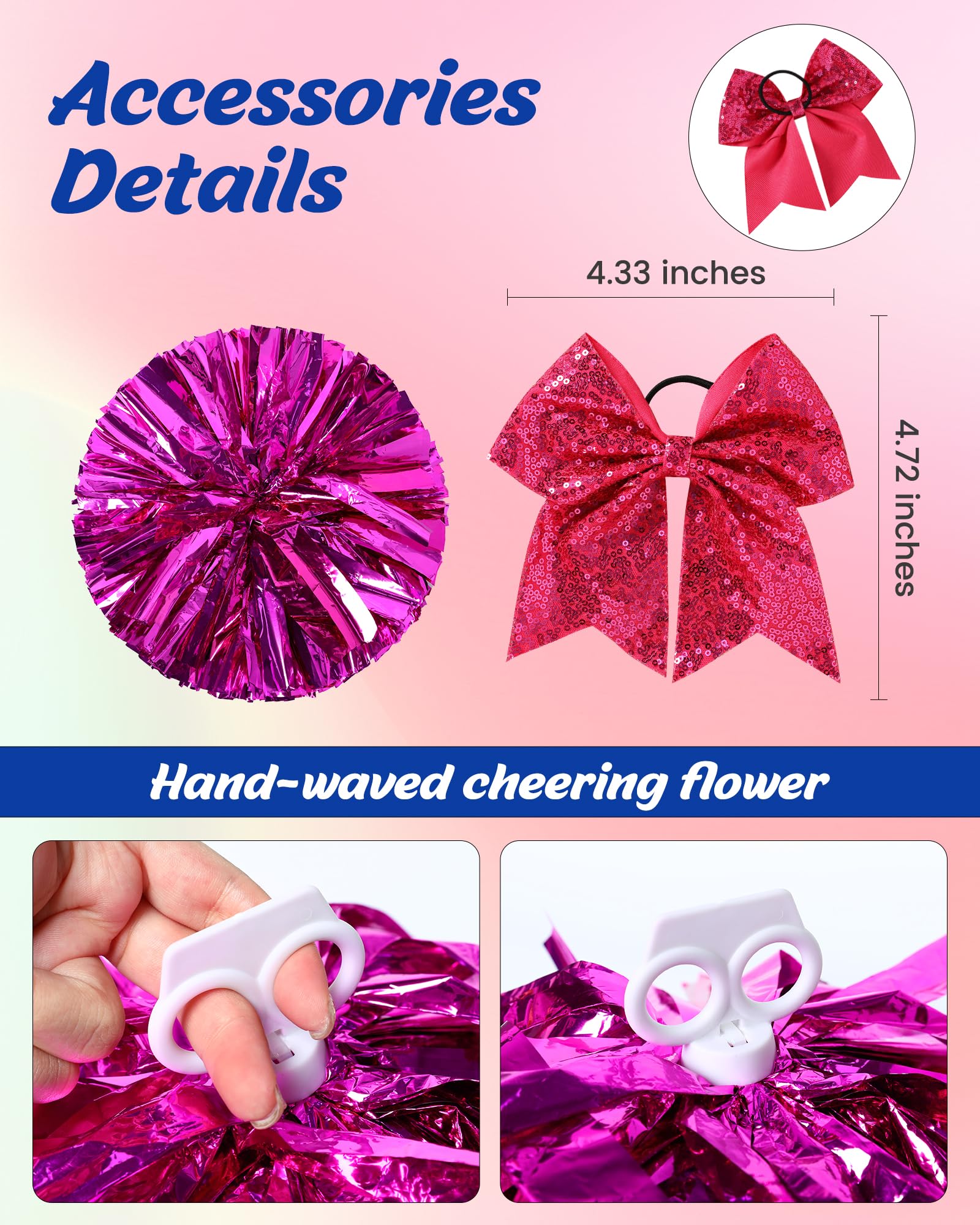 Disfraz de animadora para niñas, trajes de animadora para niños, disfraz de Halloween, cosplay con pompón y corbatín