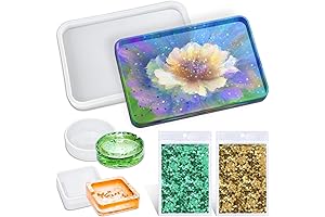 Rolling Tray Molds for Resin, Thrillz 3 PCS Epoxy Resin Silicone Molds...