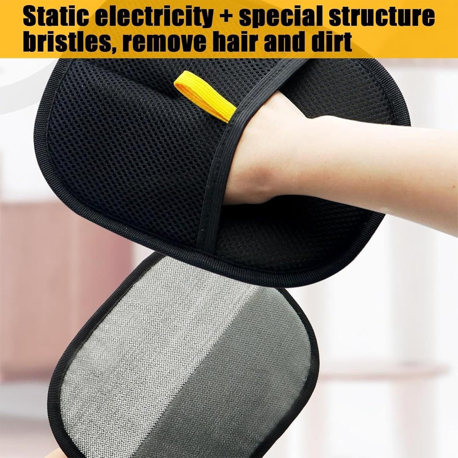 CZMYCBG Electrostatic Pet Hair Removal Gloves, Reusable Cat & Dog Hair Remover, Cat Removal Tool Grooming Gloves