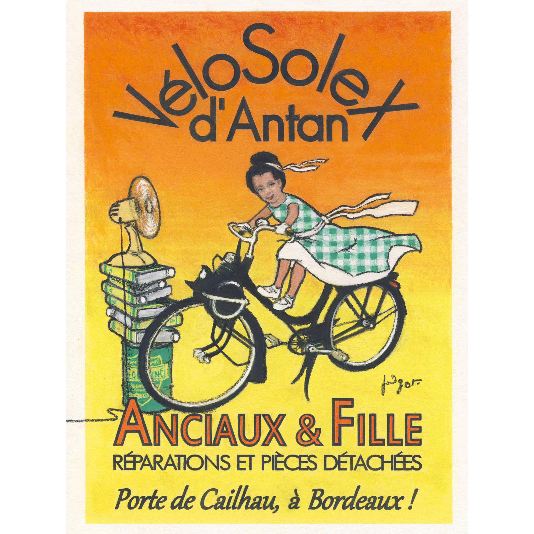 ADVERT BICYCLE ANCIAUX FILLE BIKE BORDEAUX
