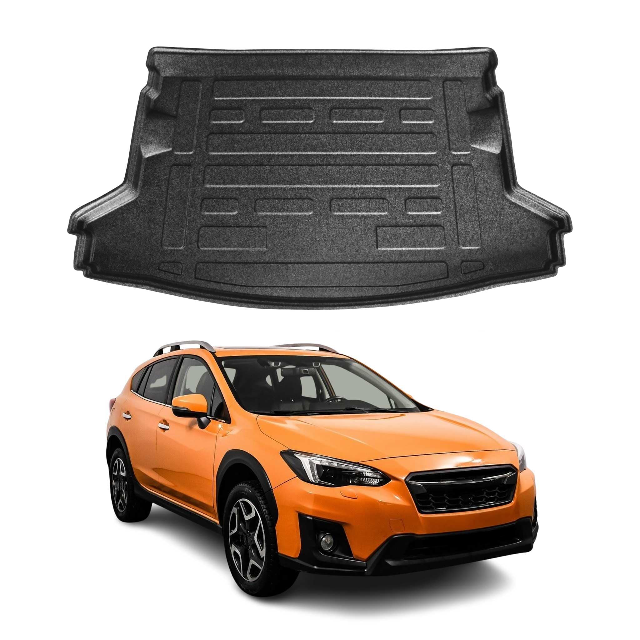 OMAC Vasca Baule Vasca Vano Carico Compatibile con Subaru XV 2012-2017 Gomma TPE Nero