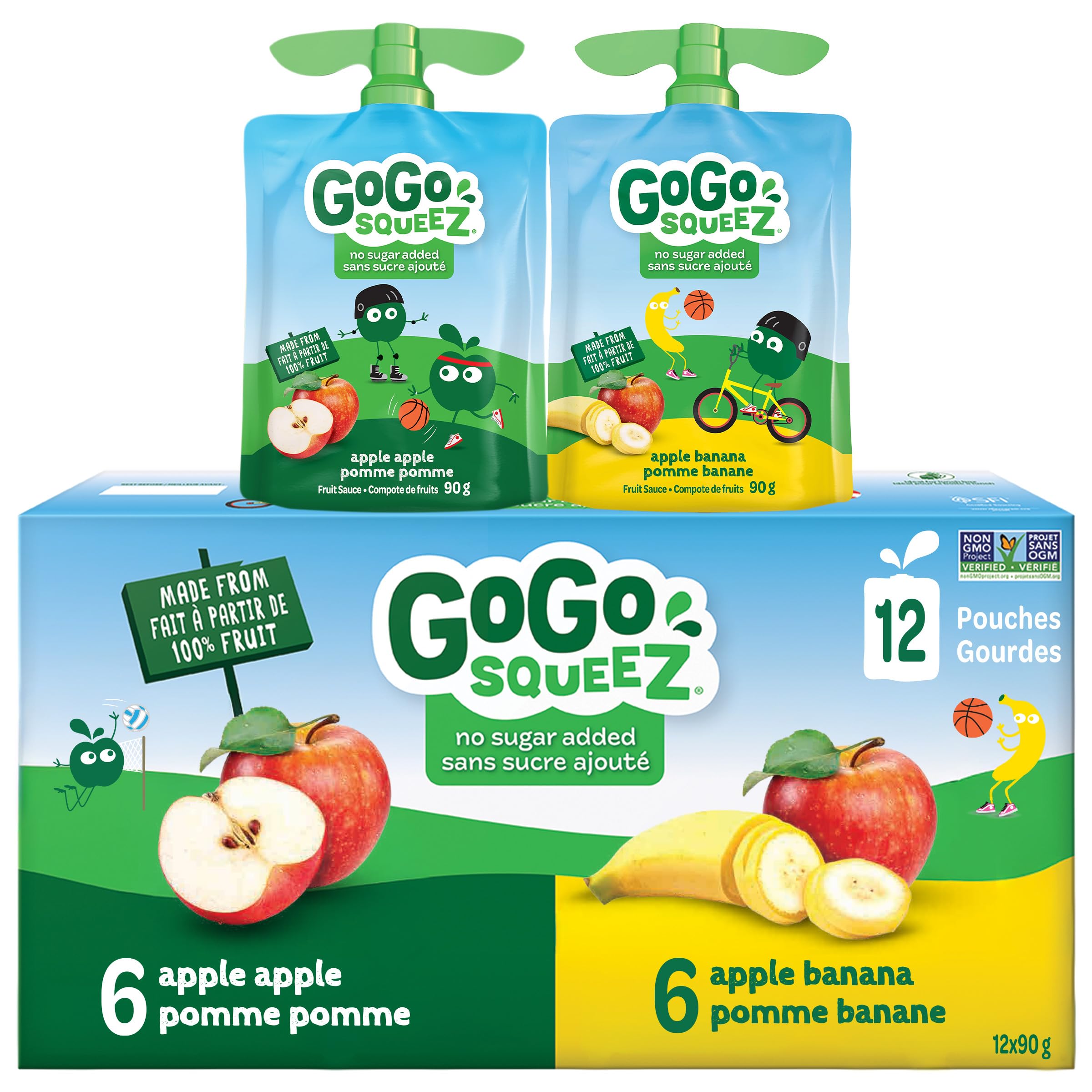 Apple - setuko GoGo squeeZ Fruit Sauce Snack Pouches Variety Pack - Apple Apple