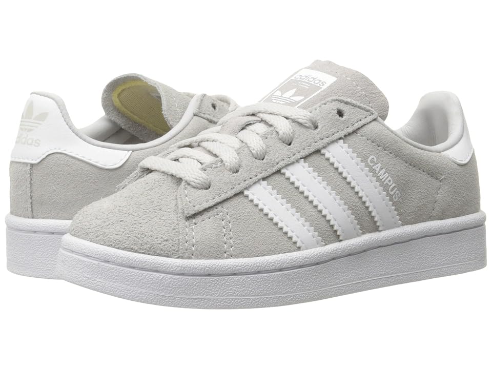 

adidas Originals Kids Campus (Little Kid) (Grey 1/Grey 1/White) Kids Shoes, Gray