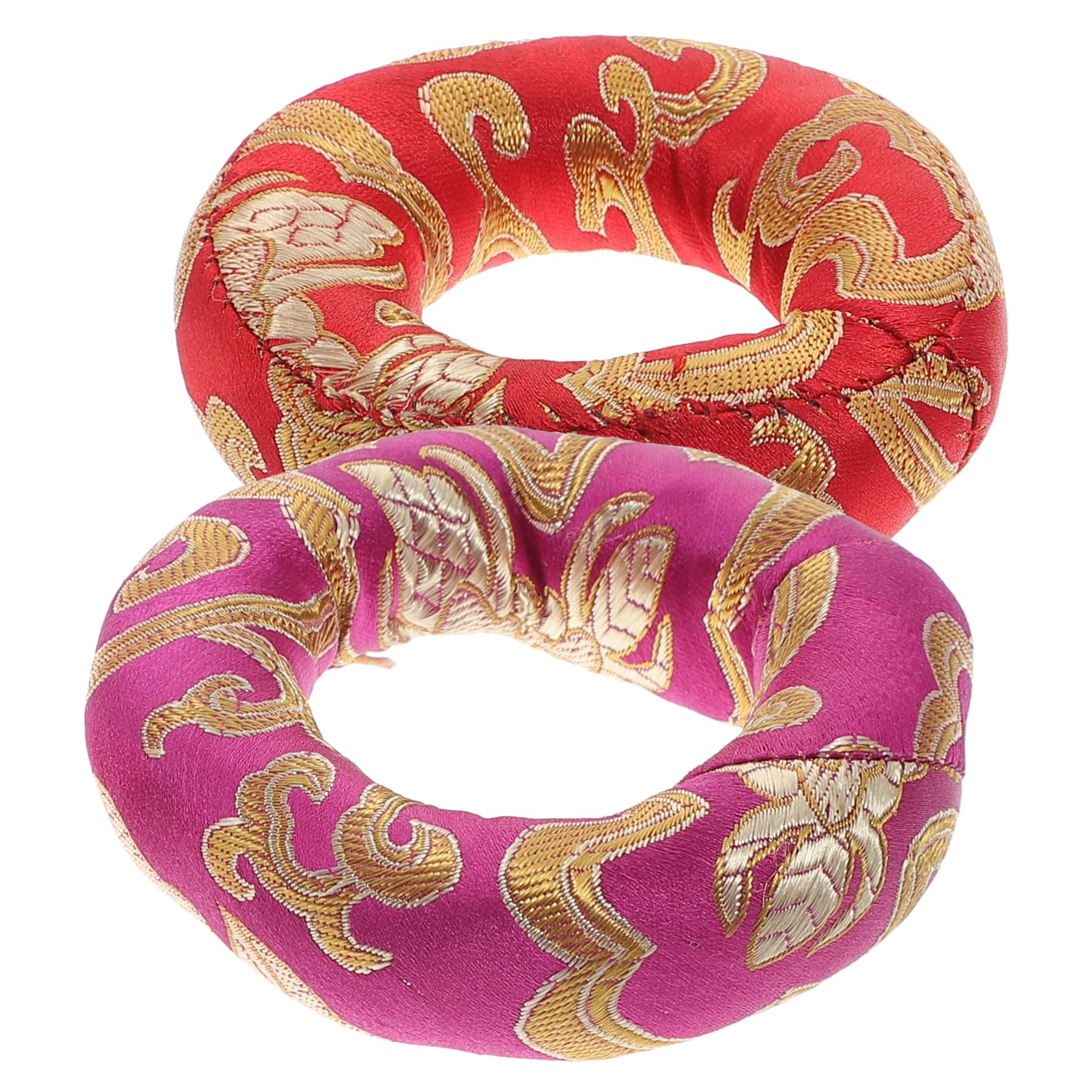 Vaguelly 2Pcs Singing Bowl Mats Cushion for Meditation Random Color Lightweight Design for Enhanced Sound Experience for Spiritual Practice Random Color