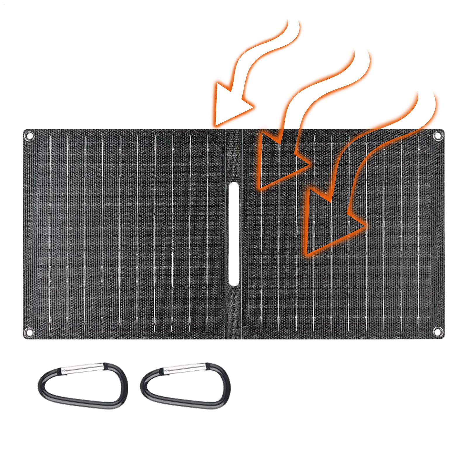 Chargeur de batterie solaire 30W Portable Pliable Recharge Rapide | Panneau Solaire USB Résistant aux UV Pour le plein air : camping, randonnée, escalade, vélo, équitation, , jardin,