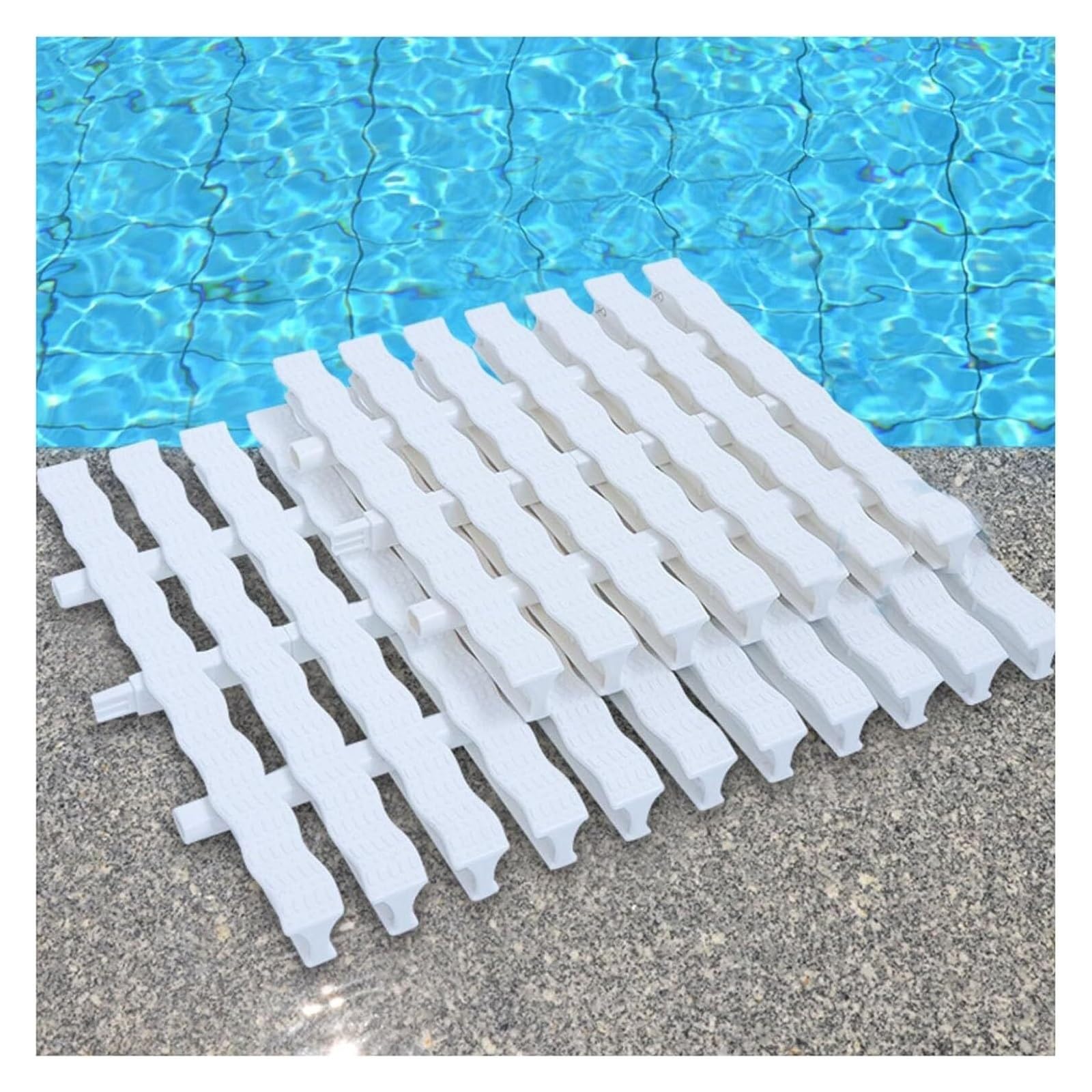 Bande de protection de grille de drainage de piscine, couvercle plastique de vidange sol extérieur