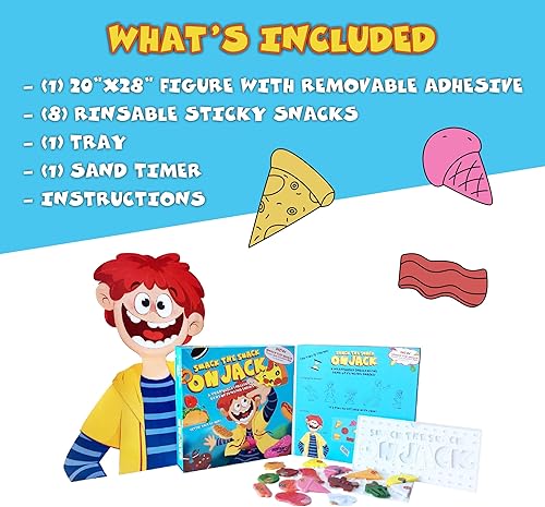 Miniatura 5 de Smack The Snack on Jack - Lanza aperitivos para golpear a Jack y ganar - Divertido juego familiar para niños y adultos - Juego de fiesta para niños