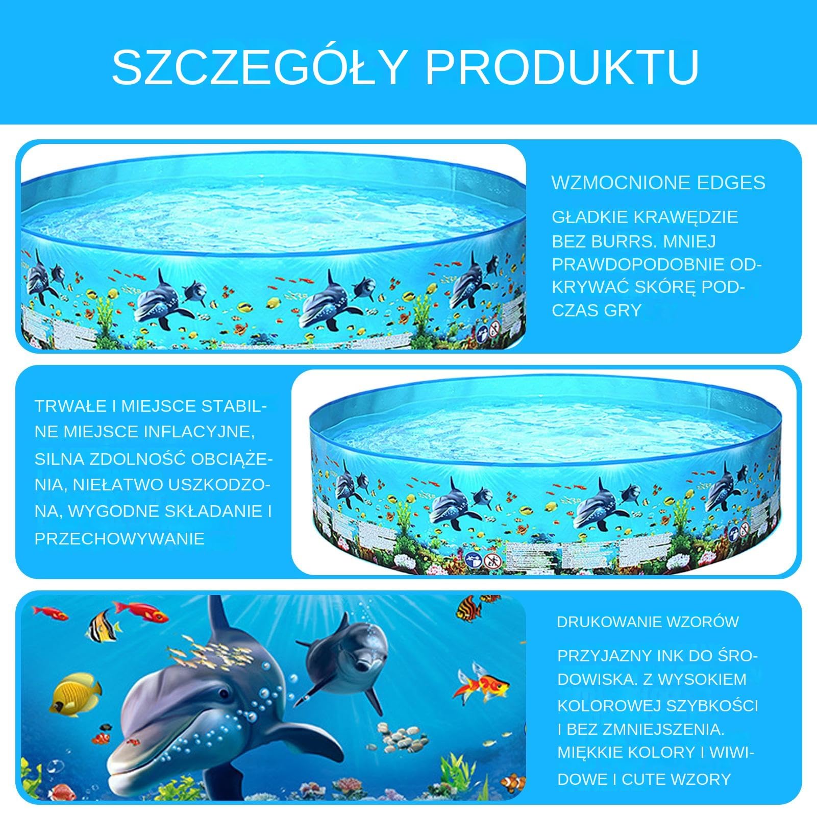 Folding Puppy Pool, Non-Slip Splash Pool for Kids and Pets Thickened Foldable Bathing Tub, Baby Girls Boys Doggie Outdoor Play Yard Garden Summer Use 72.05x14.96in