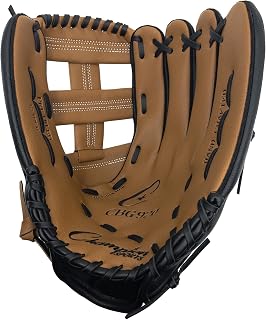 Champion Sports 14" Physical Ed. Glove - Soft Leather Front and Nylon Mesh Back for Comfort Grip | Adjustable Strap with Velcro® Closure | Closed Web | Age: H.S.-Adult | Left-Handed Glove