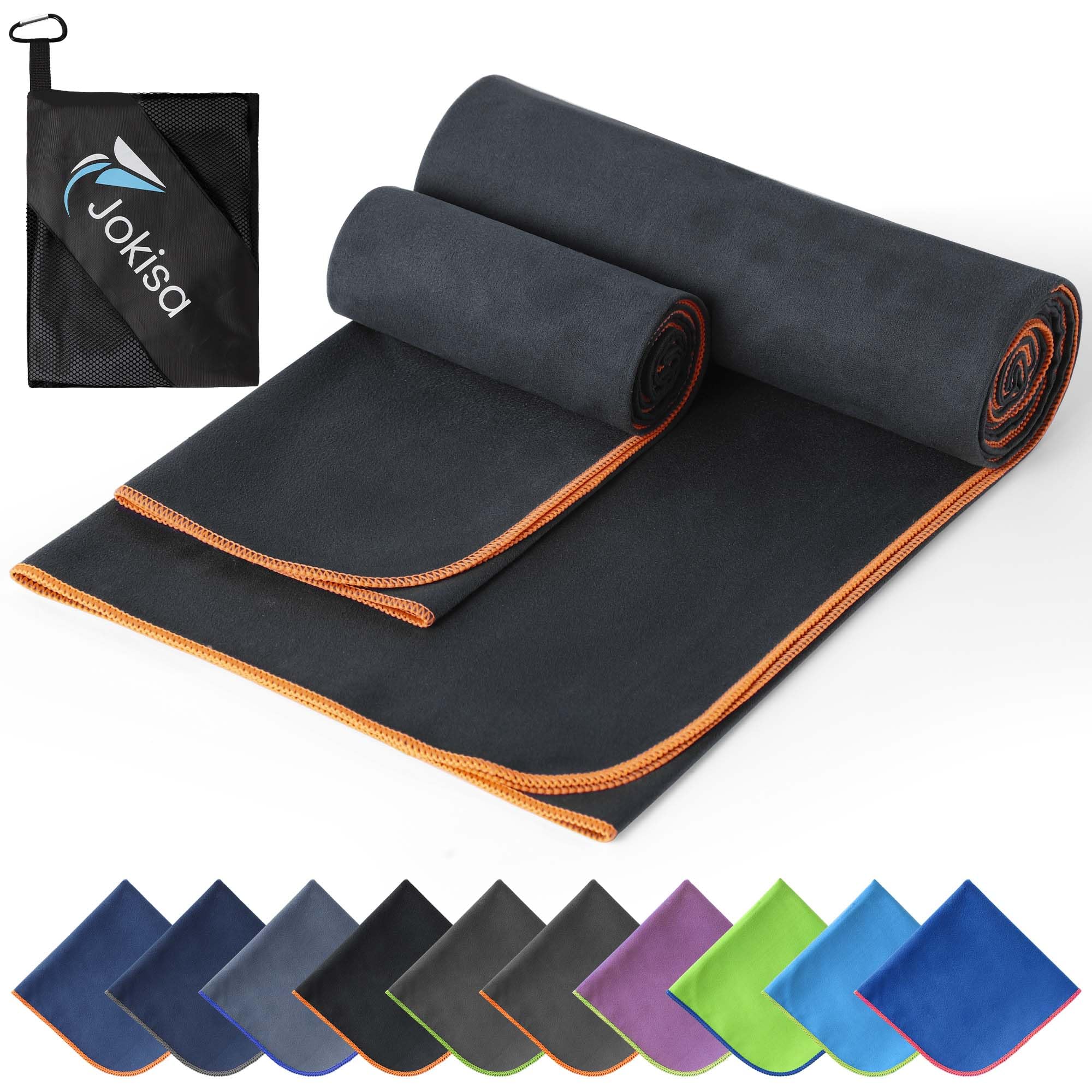2 Stück Strandhandtuch Set (180x90cm Handtücher Groß+100x50cm Gym Handtuch), Schnell Trocknend und Kein Sand Mikrofaser Handtuch,Microfaser Handtücher für Fitness, Strand, Fitnessstudio, Camping