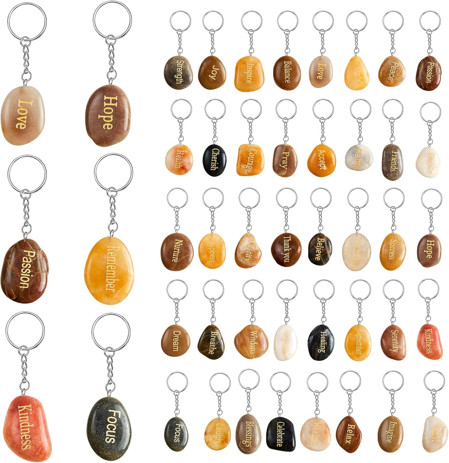 Taiyin 40 Pieces Inspirational Quote Keychains Gifts Motivational