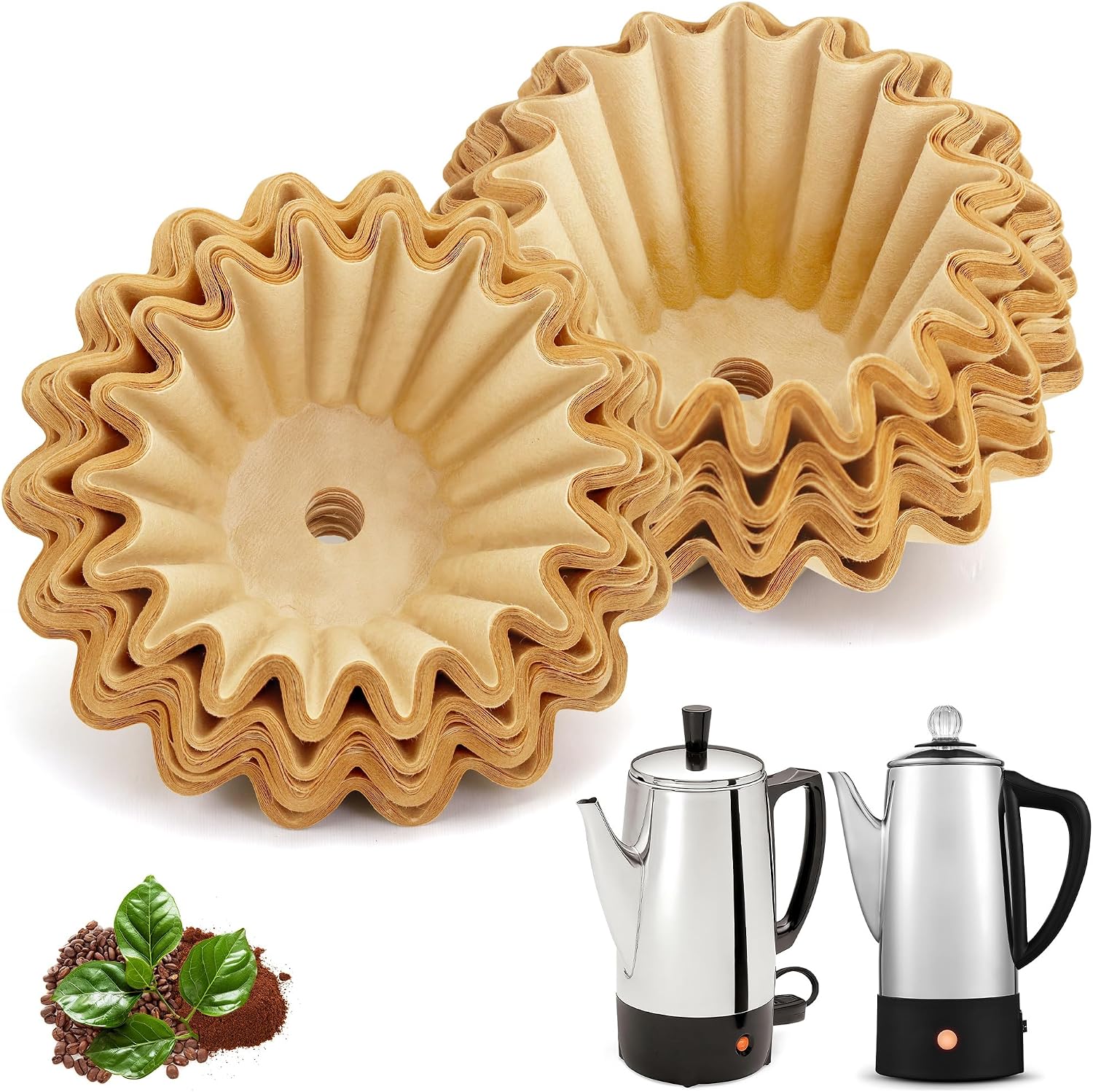 Percolator Coffee Filters for Elite Gourmet Percolator 6 Cup, 200 Pcs