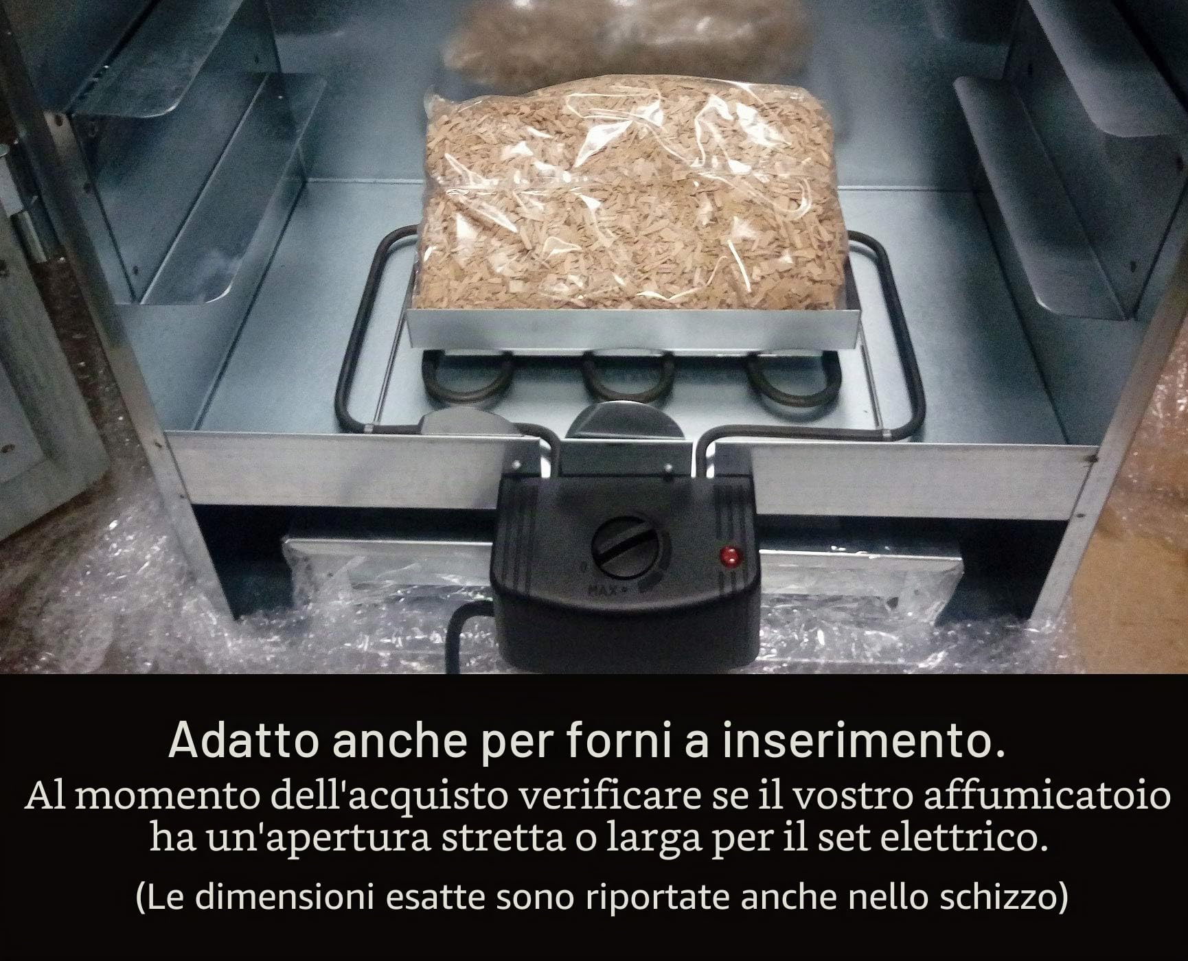Accessori per affumicatura riscaldamento elettrico/serpente riscaldante/spirale riscaldante adatta per forni affumicatori delle marche Kaiser Company, ITA, Kynast e molti altri (set